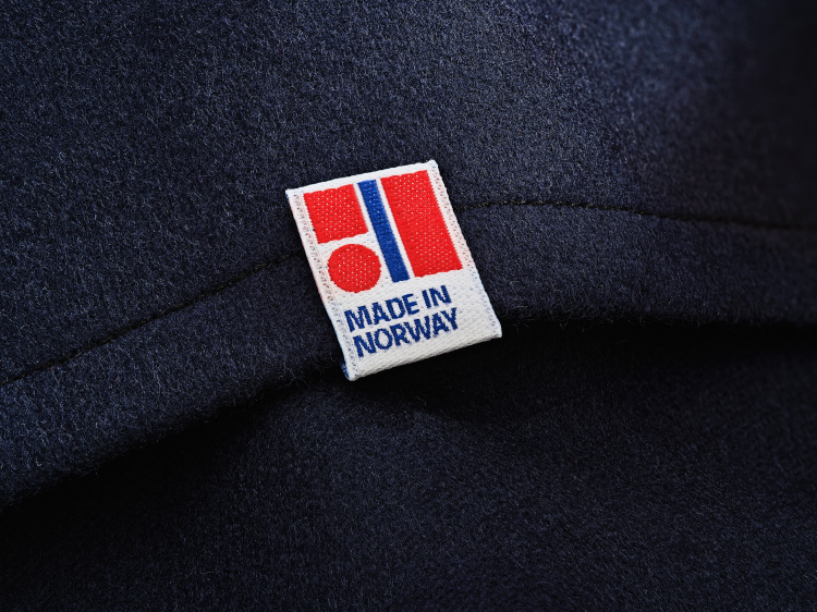 norsk flagg merke på tekstil