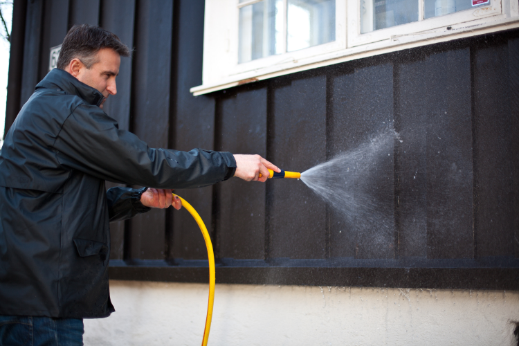 vask av fasade 