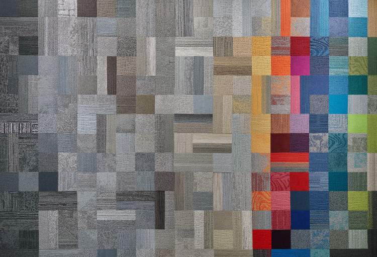 Teppefliser i mange farger 