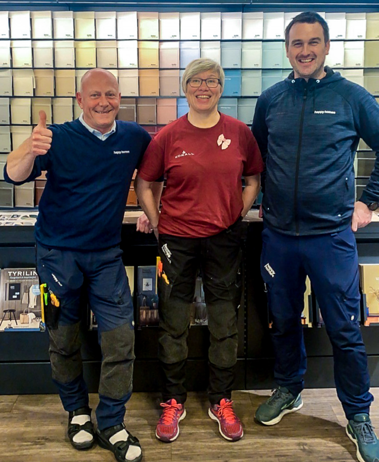 Per Arne Moe Jacobsen - Anita Mikalsen - Tor Morten Strøm i Malerbua Mosjøen