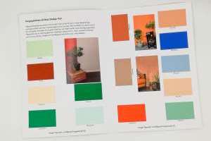 <p><b >TENDENSER: </b><span >Fargepaletten fra tendensutstillingen under den digitale Oslo Design Fair er overført til et eget fargekart. </span></p>