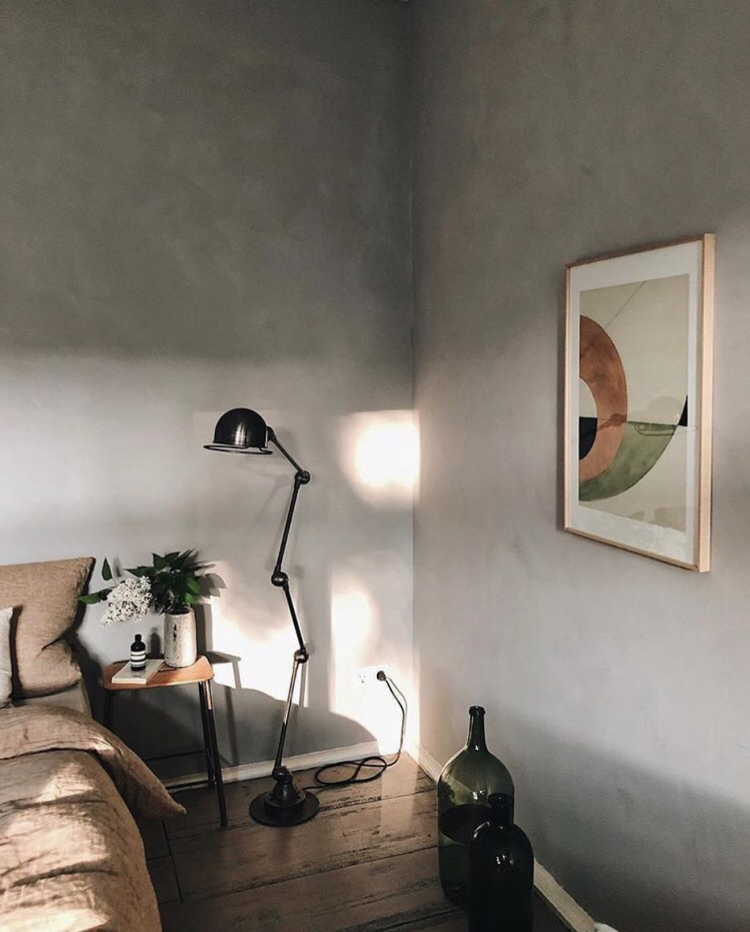 Vegger behandlet med farget sparkel