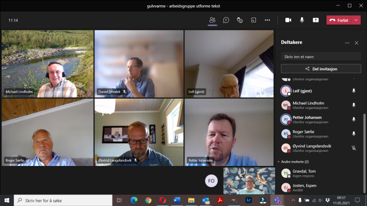 arbeidsgruppe gulvvarme