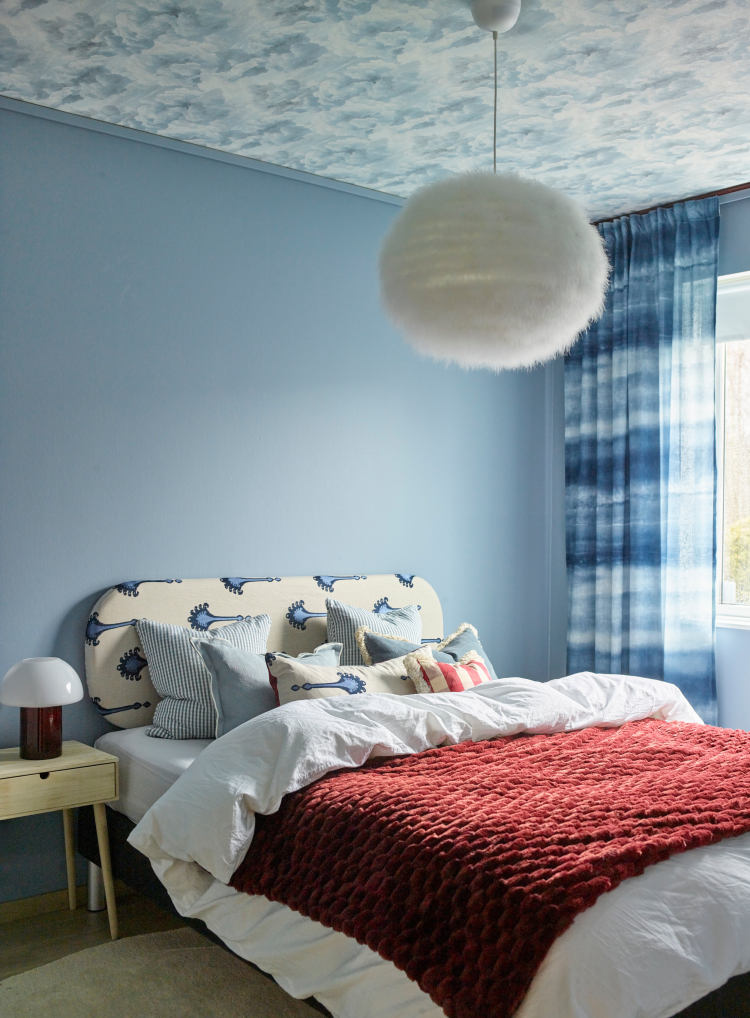 seng himmel blått tapet