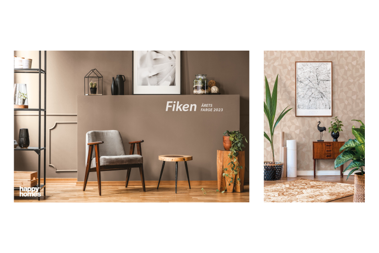 Fargen Fiken sammen med tapet Antigua