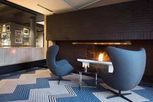 Foto: Radisson Blu Park Hotel, Oslo<br/>Den ikoniske EGGstolen av Arne Jacobsen står som et symbol på nordisk design. – Vi vil vise stoltheten i det nordiske, sier prosjektansvarlig Bjørn Rummelhoff hos Radisson Blu.