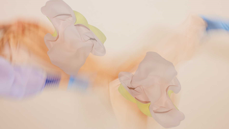 data-animert bilde flyktige farger og tekstiler