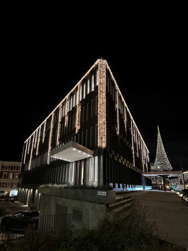 bygg julepynt lys trekant