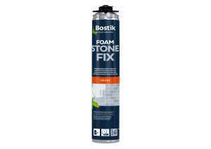 BYGG MED MUR: En flaske Stone Fix Foam tilsvarer 20 kg mørtel. <br />Foto: Bostik