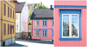 Da kunstneren Willibald Storn flyttet til Kampen tidlig på 1970-tallet malte han huset sitt rosa og blått. Siden har det blitt et landemerke og en munter aksent i den fargerike bydelen.<br />Foto: Bjørg Owren/ifi.no