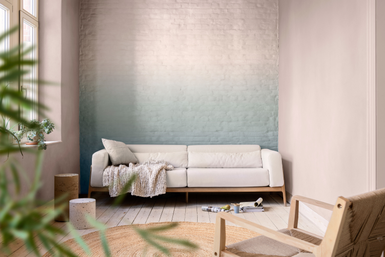 ombre vegg med Sweet Embrace