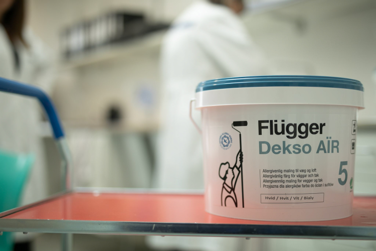 malingboks i laboratorie