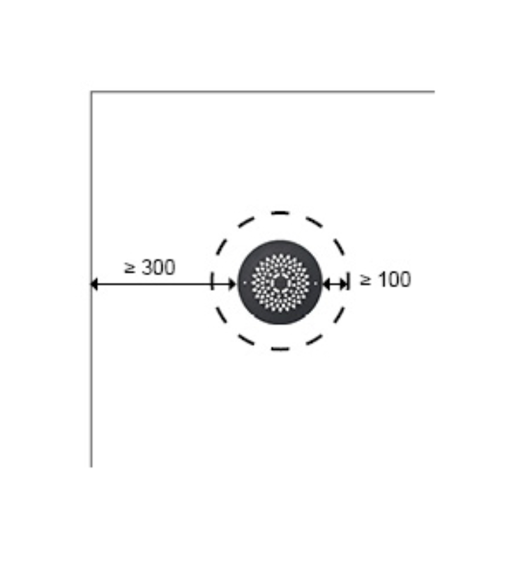 illustrasjon med sirkler og stiplete linjer 
