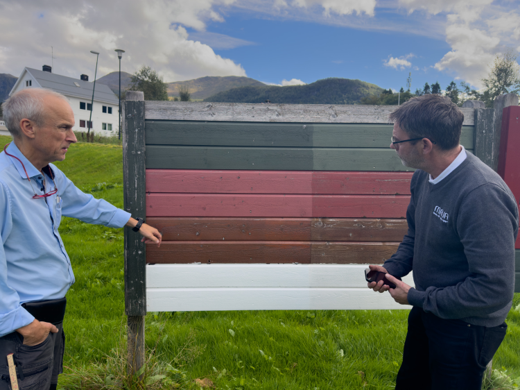 Ragnar Heggestad og Børge Hovde hos Malia Ørsta.