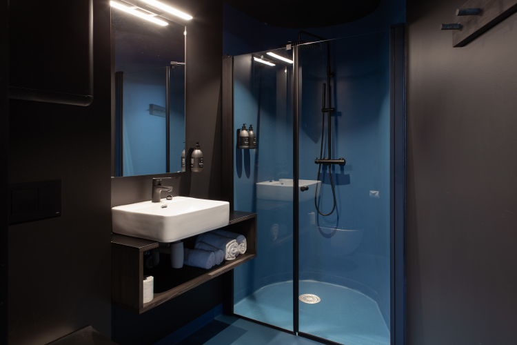 Palettone Sapphire fra Polyflor på Elva Hotell på Voss