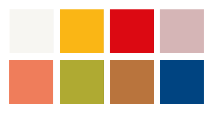 Fargeprøver trendpalett 