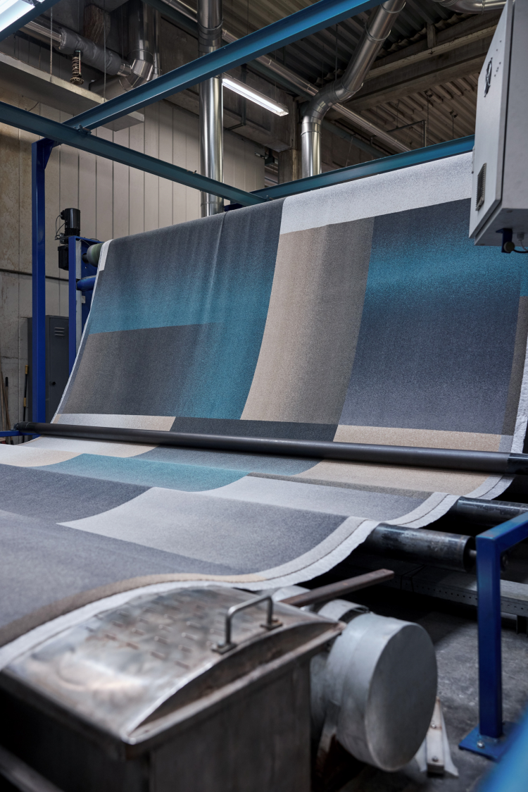 Fra Ege Carpets' fabrikken i Herning, 