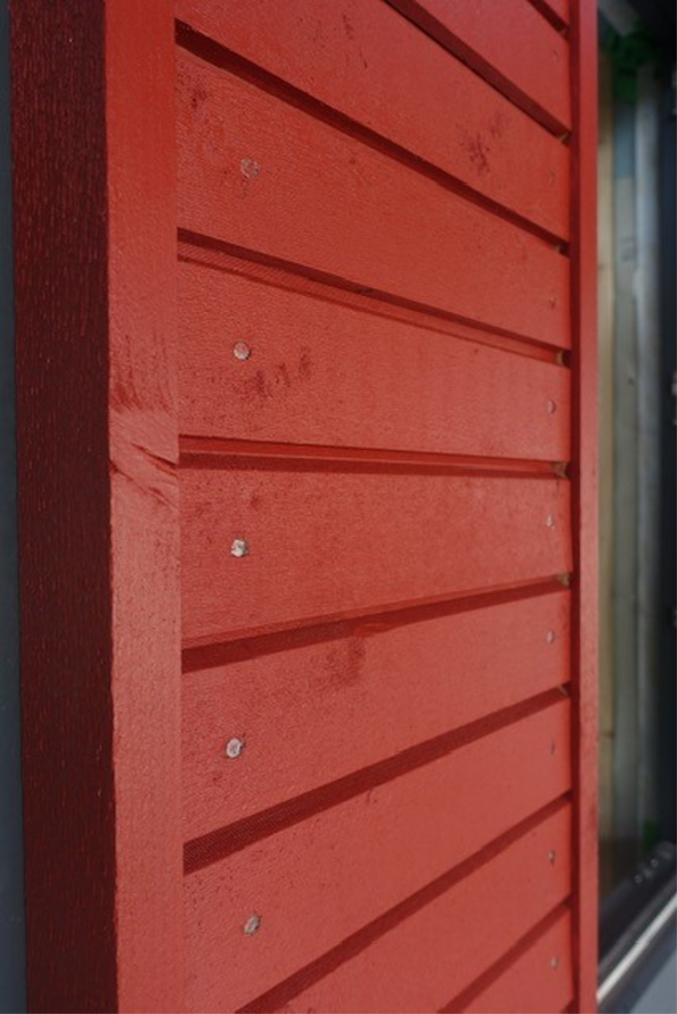 fabrikkmalt kledning