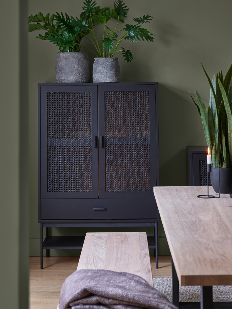 Grønne vegger i entre