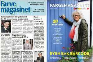 Første utgave av Fargemagasinet lignet mest på en avis.