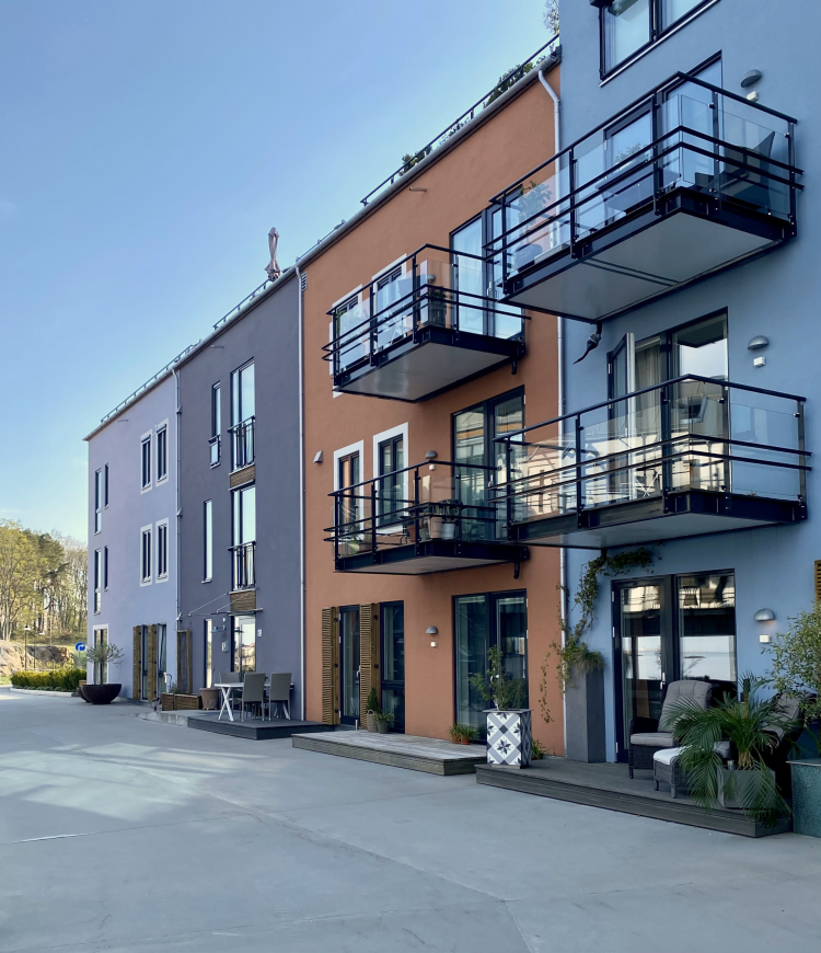 townhouse i ulike farger 