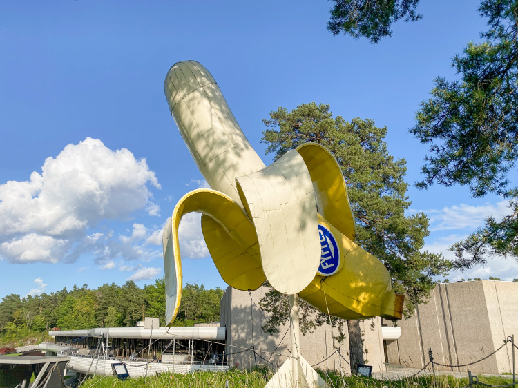  skulptur av banan