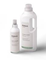 Foto: Pergo<br/>SIKKERT VALG: Pergo har utviklet et eget vaskemiddel og flekkfjerningsmiddel for sine gulv. Produktene er biologisk nedbrytbare og kan brukes til alle leverandørens vinyl-,  laminat- og parkettgulv.