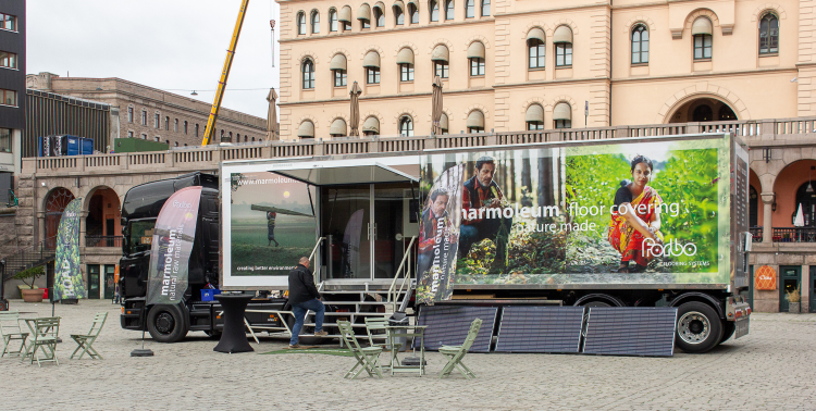 Lastebil på Youngstorget