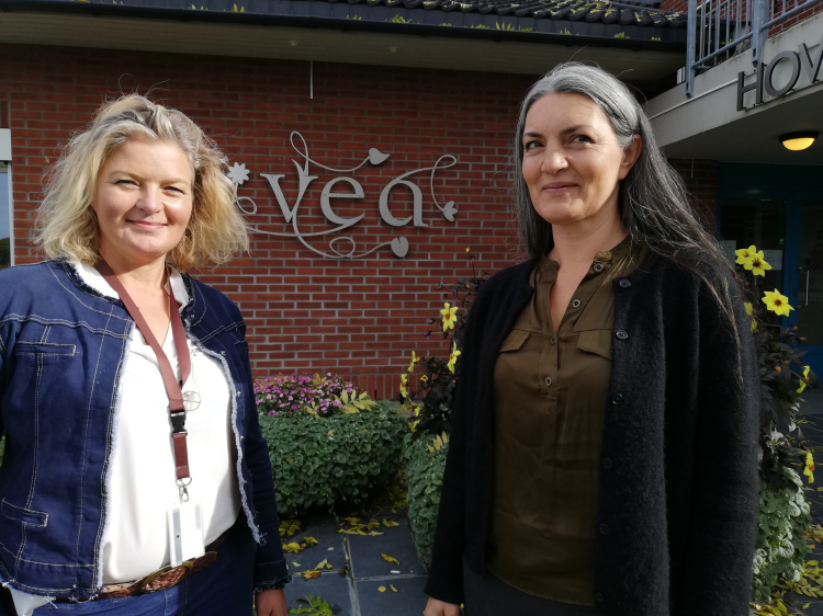 Grethe Bøhn Busterud og lektor/utviklingsansvarlig Anne Stine Solberg