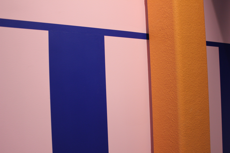 Lister, blå og oransje