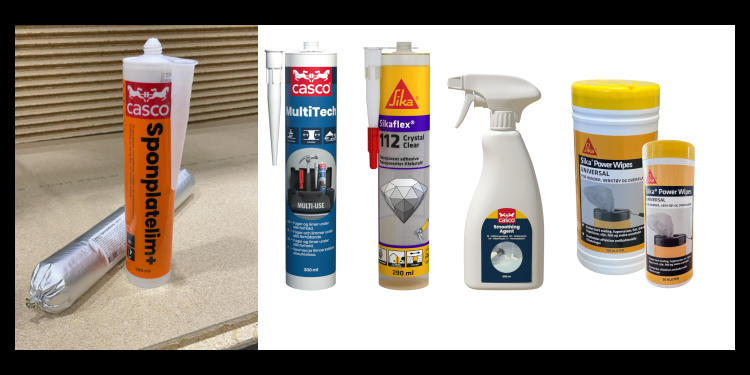 produkter for liming, tetting og fuging