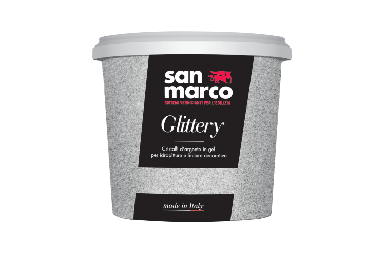 spann med glittermaling 