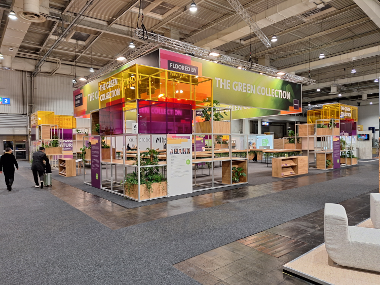 messestand med pleksiglass 