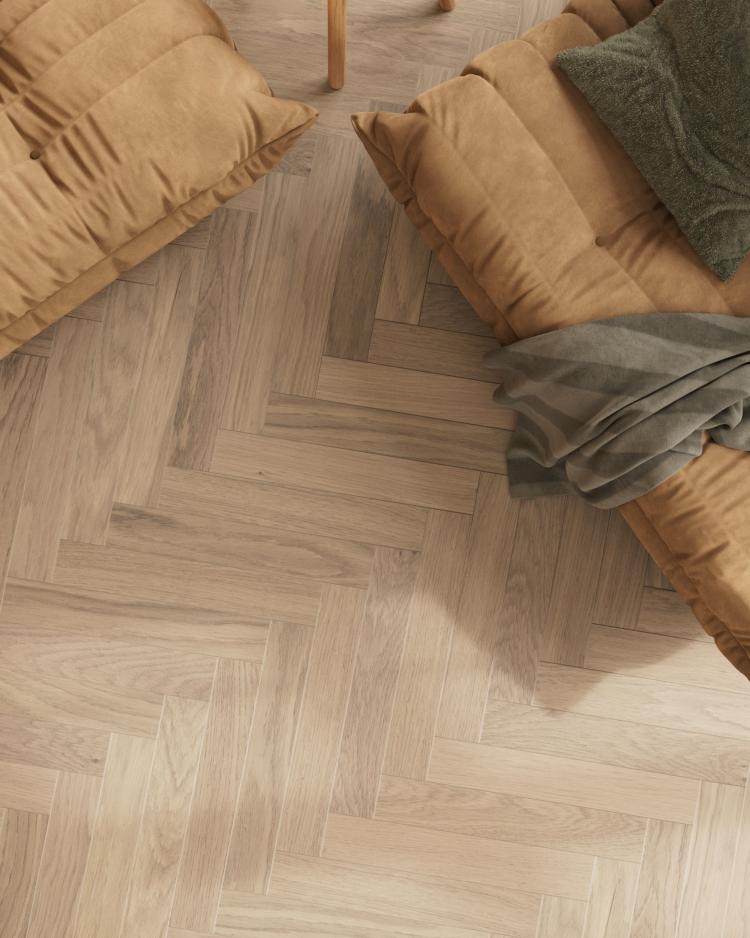 gulv fiskebein nærbilde møbel