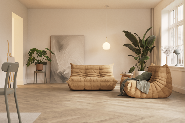 sofa gulv lyst interiør