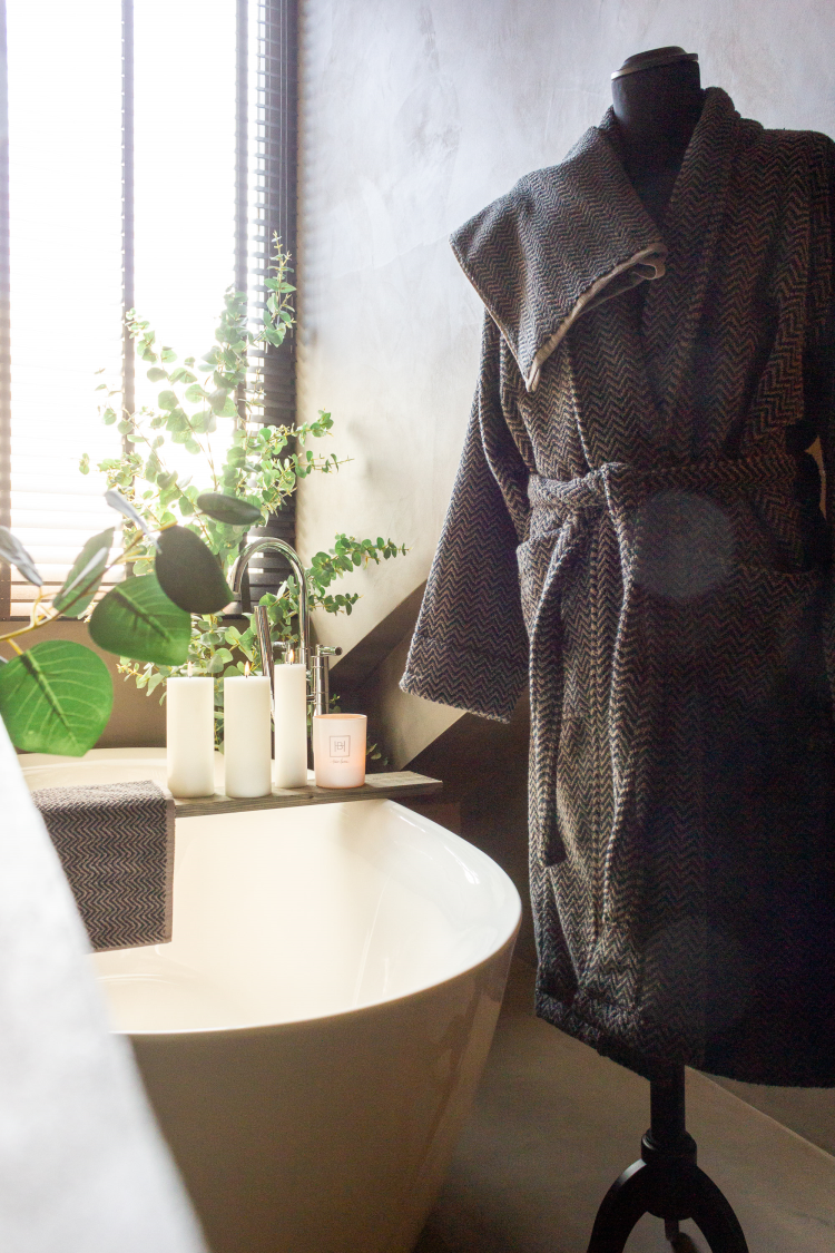 putetrekk og badekåpe