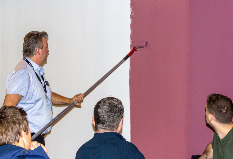 Maling testes med rull