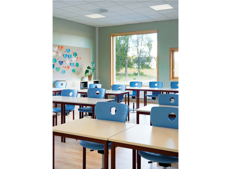 klasserom Hebekk skole Ski