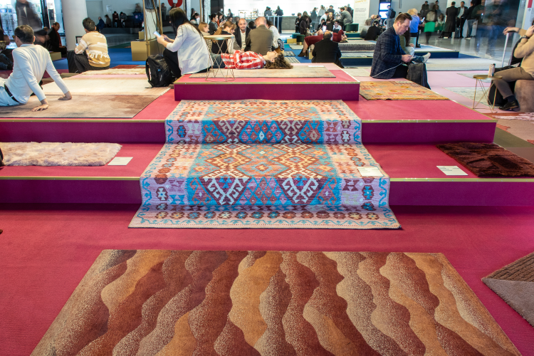 tepper rosa mønster folk