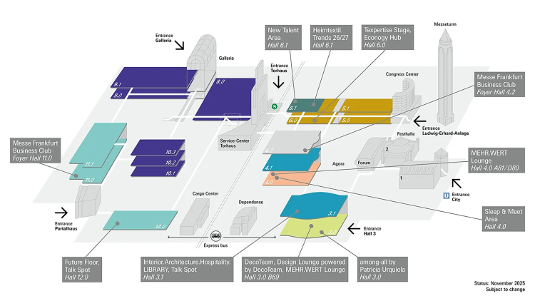 hallplan Heimtextil, Frankfurt