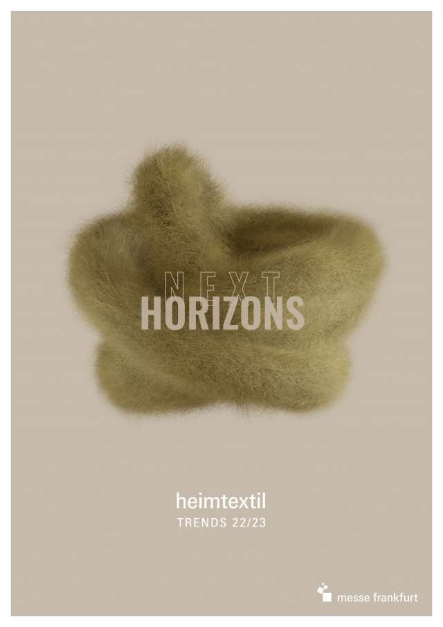 Forside brosjyre om trendutstillingen New Horizons, Heimtextil