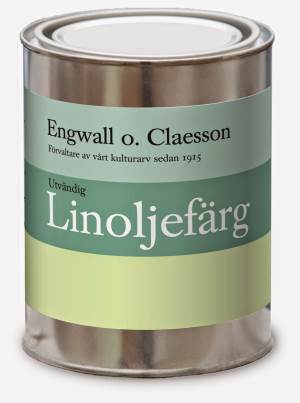 Engwall o. claesson Linoljefärg<br />Foto: Historisk Maling