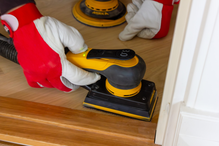 slipemaskin Mirka for kanter og hjørner