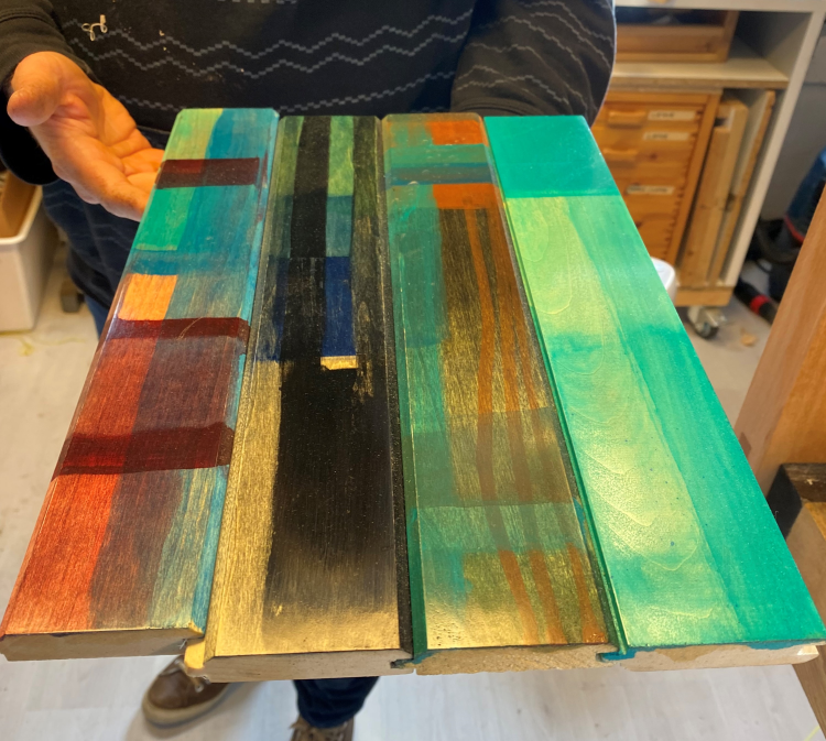 Prøver på farger til klassisk gitar