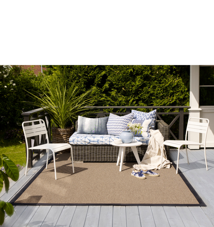 Uteteppe som ligner sisal, fra InHouse.