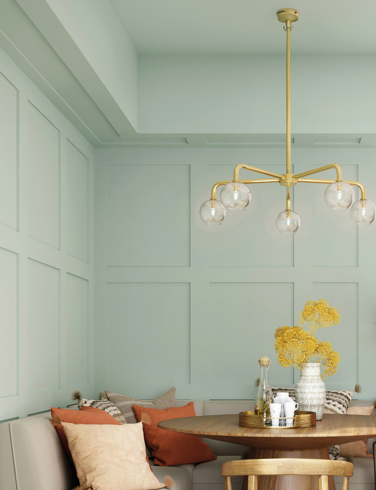 spisekrok lampe brunt bord