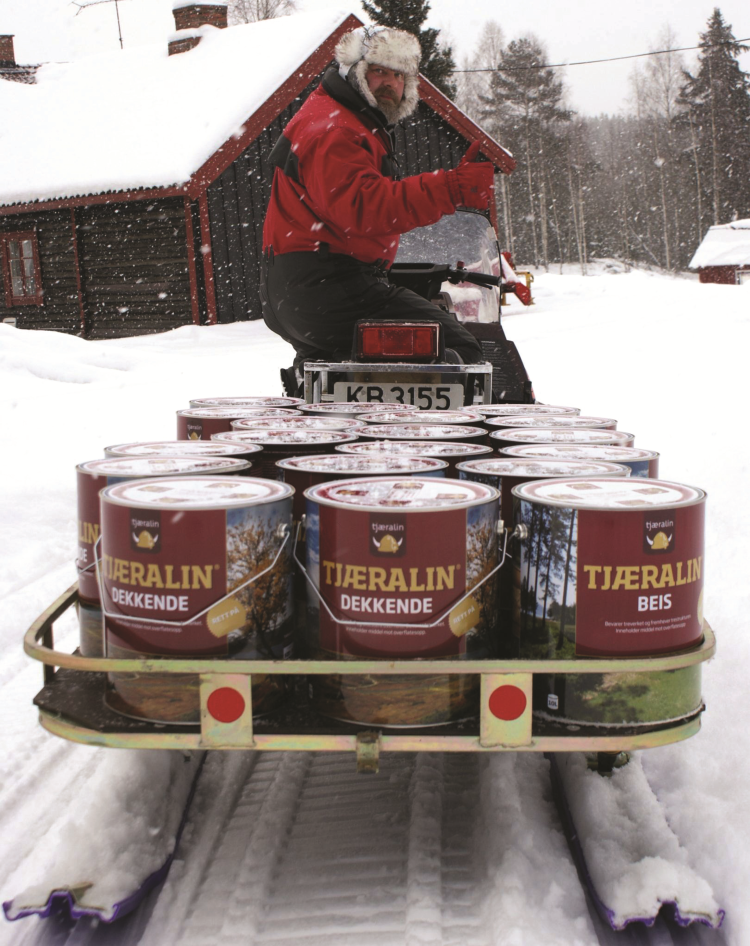 Tjæralin på henger