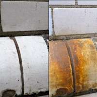 Foto: Krefting<br/>FØR OG ETTER: Rust finnes nesten overalt. Heldigvis er det enkelt å fjerne med Ferro-Bet. 