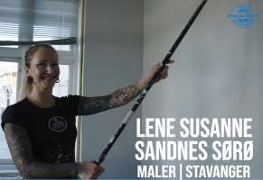 Foto: Norges Hyggeligste Håndverker<br/>HYGGELIG MALER: Lene Susanne Sandnes Sørø fikk 22 nominasjoner og ble kategorivinner blant malerne i konkurranse. 