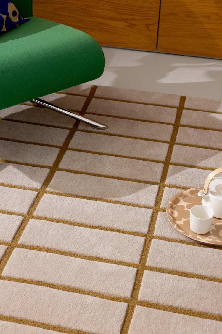 teppe med rutemønster